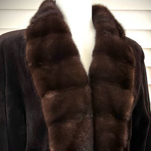 Brown Sheared Mink Coat